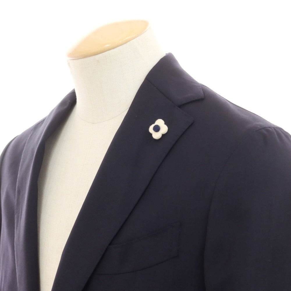 【中古】ラルディーニ LARDINI ウール 3つボタンスーツ ネイビー【 44 】【 状態ランクB 】【 メンズ 】