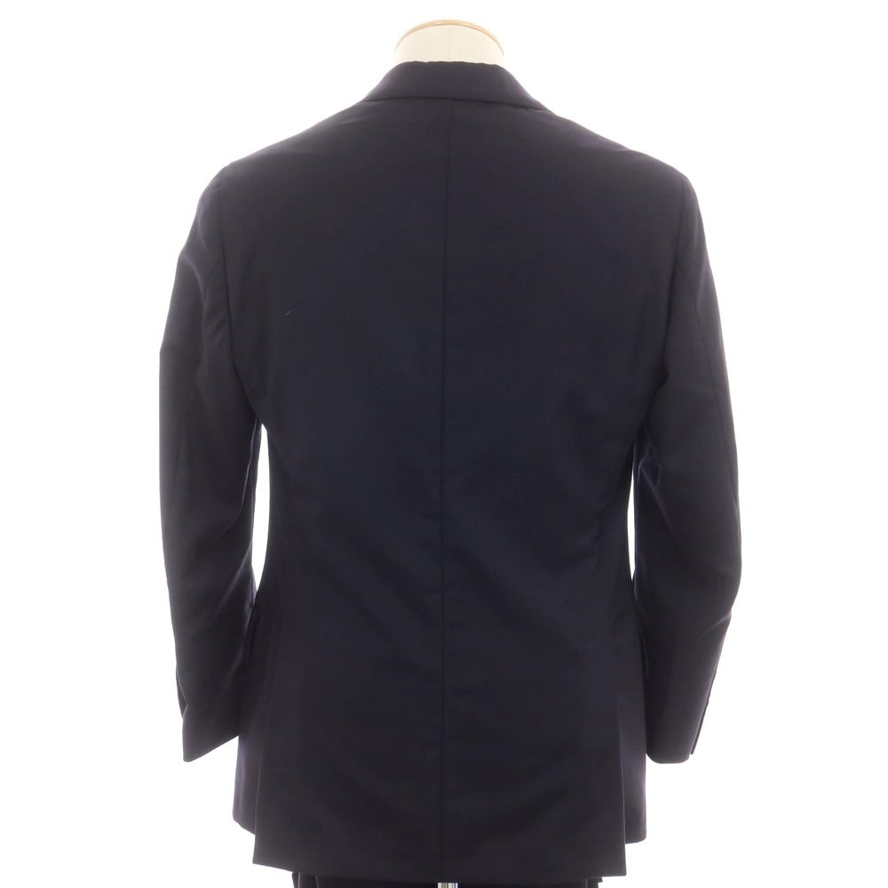 【中古】ラルディーニ LARDINI ウール 3つボタンスーツ ネイビー【 44 】【 状態ランクB 】【 メンズ 】