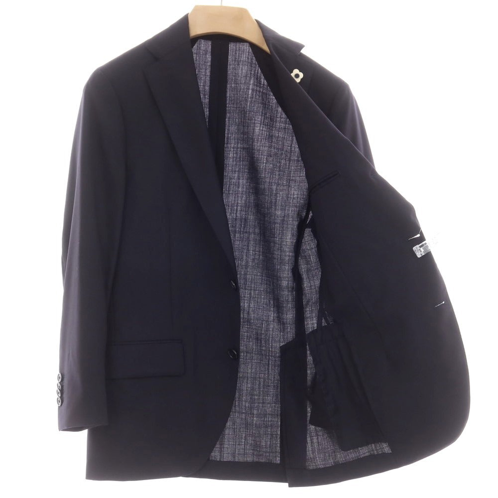 【中古】ラルディーニ LARDINI ウール 3つボタンスーツ ネイビー【 44 】【 状態ランクB 】【 メンズ 】