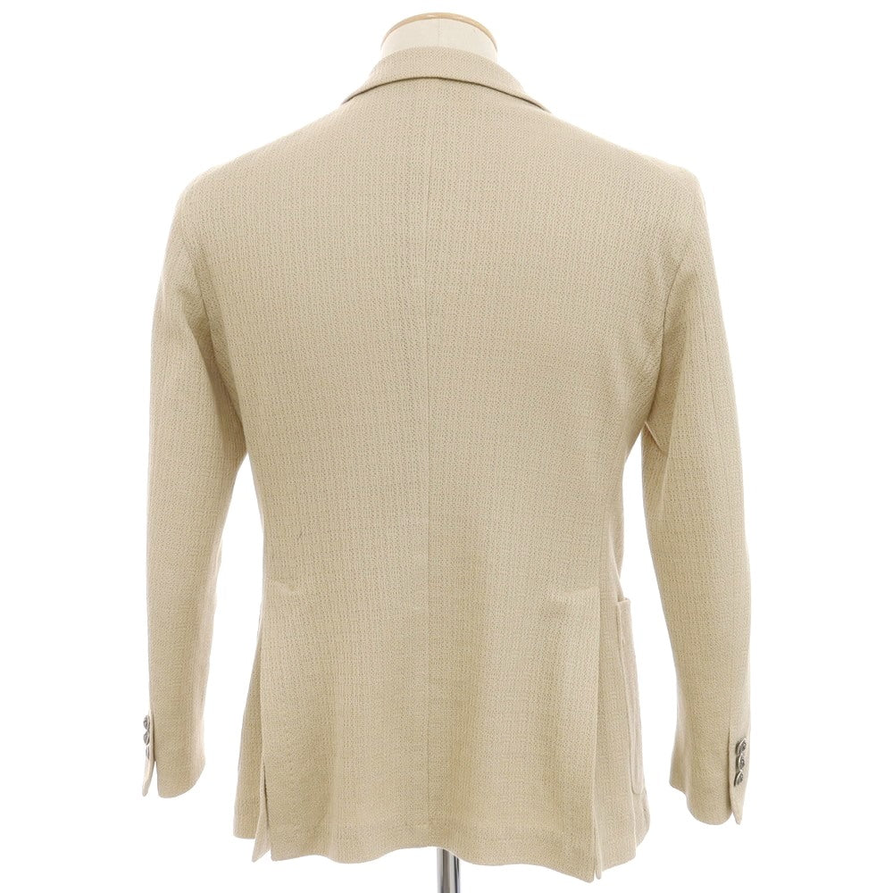 [Used] TAGLIATORE Cotton Jersey Tailored Jacket Light Beige [44] [Condition Rank B] [Men&