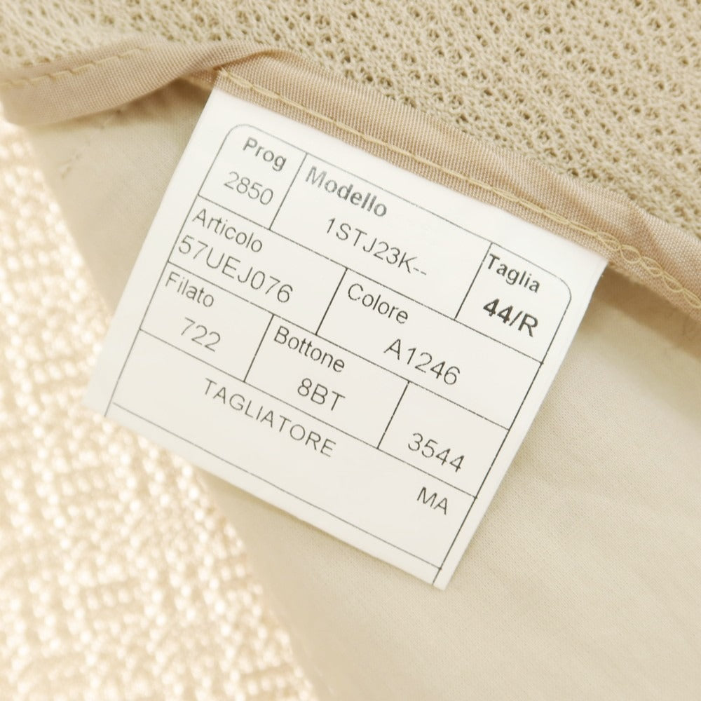 [Used] TAGLIATORE Cotton Jersey Tailored Jacket Light Beige [44] [Condition Rank B] [Men&