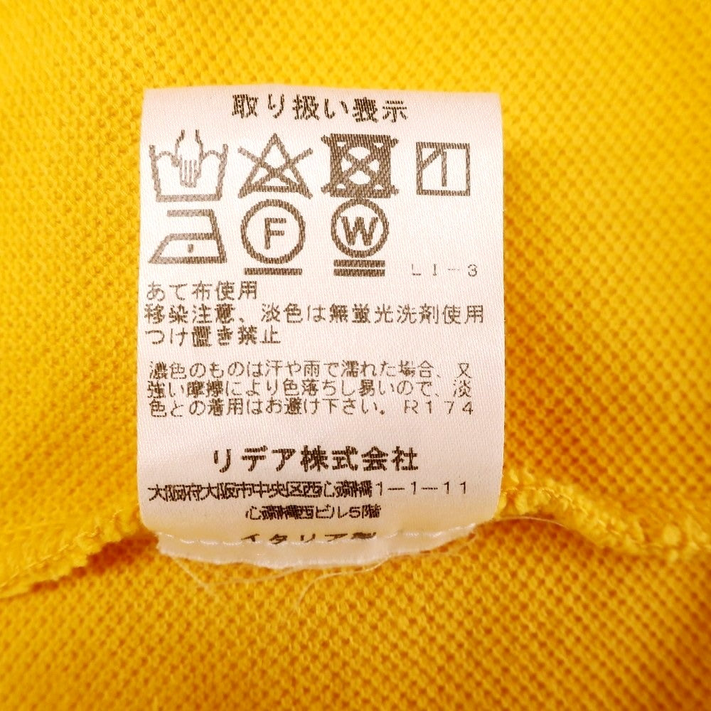 【中古】クルチアーニ CRUCIANI コットン 鹿の子 半袖ポロシャツ イエロー【 46 】【 状態ランクB 】【 メンズ 】