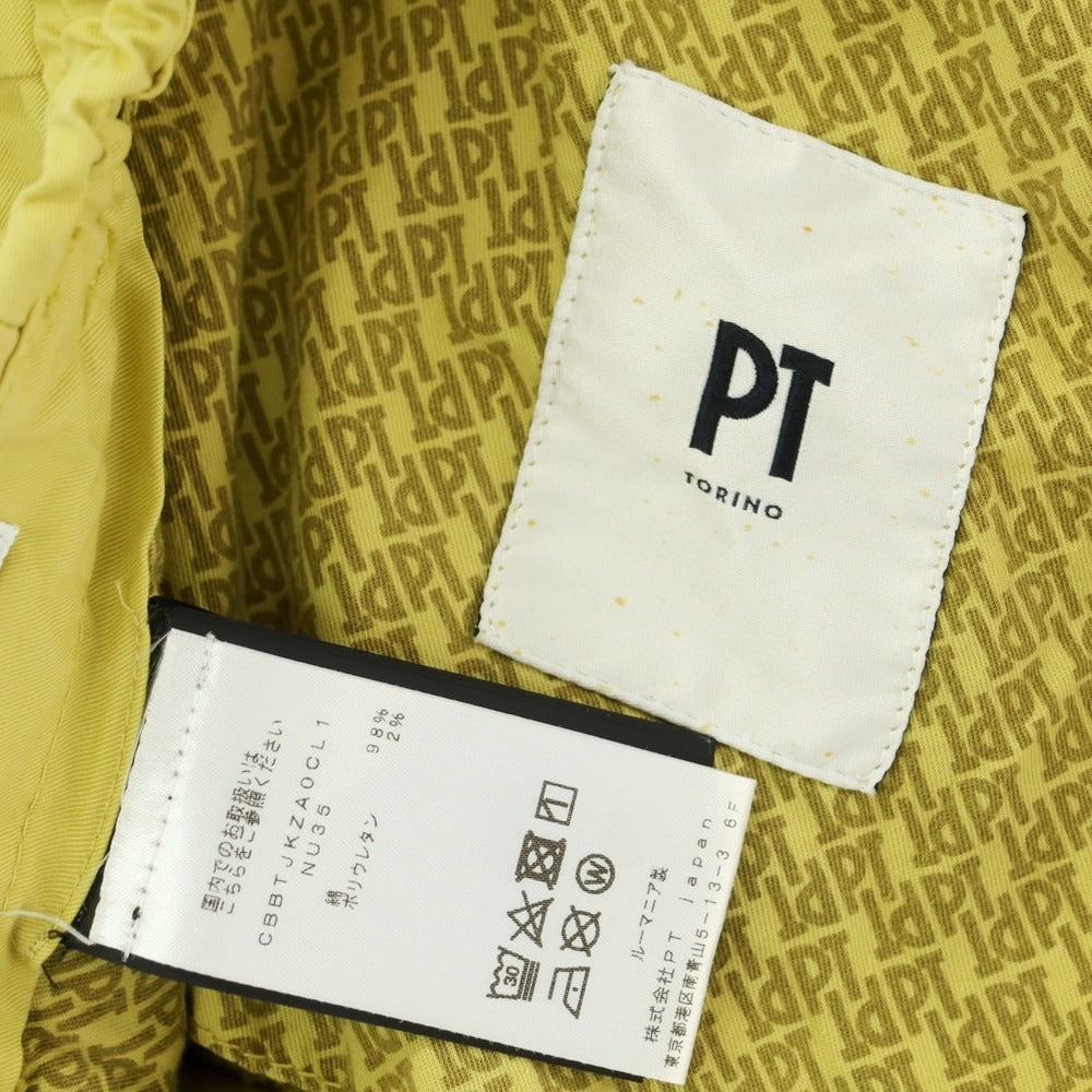【中古】ピーティートリノ PT TORINO ストレッチコットン ショートパンツ イエロー系【 46 】【 状態ランクB 】【 メンズ 】