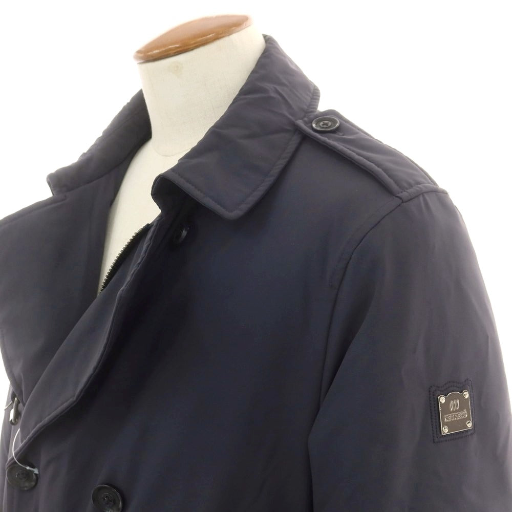 【中古】エトレゴ HETREGO ストレッチナイロン ダウンコート ネイビー【 48 】【 状態ランクC 】【 メンズ 】