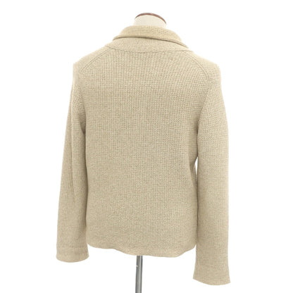 【中古】クルチアーニ CRUCIANI ミドルゲージ コットン ショールカラー カーディガン ベージュ【 48 】【 状態ランクC 】【 メンズ 】