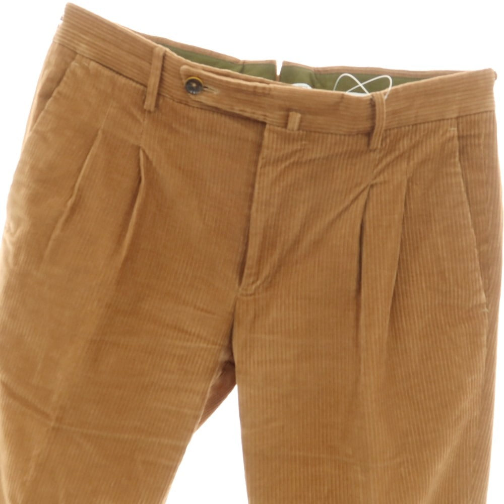 【中古】ピーティートリノ PT TORINO ストレッチ コットン 中太畝 コーデュロイパンツ キャメルベージュ系【 46 】【 状態ランクB 】【 メンズ 】