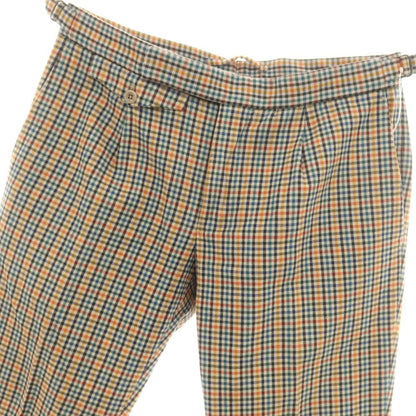 【中古】インコテックス INCOTEX ストレッチ コットン チェック カジュアルスラックスパンツ マルチカラー【 46 】【 状態ランクB 】【 メンズ 】