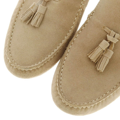 【中古】ラルディーニ LARDINI スエード ドライビングシューズ ベージュ【 8 】【 状態ランクC 】【 メンズ 】 [APD]