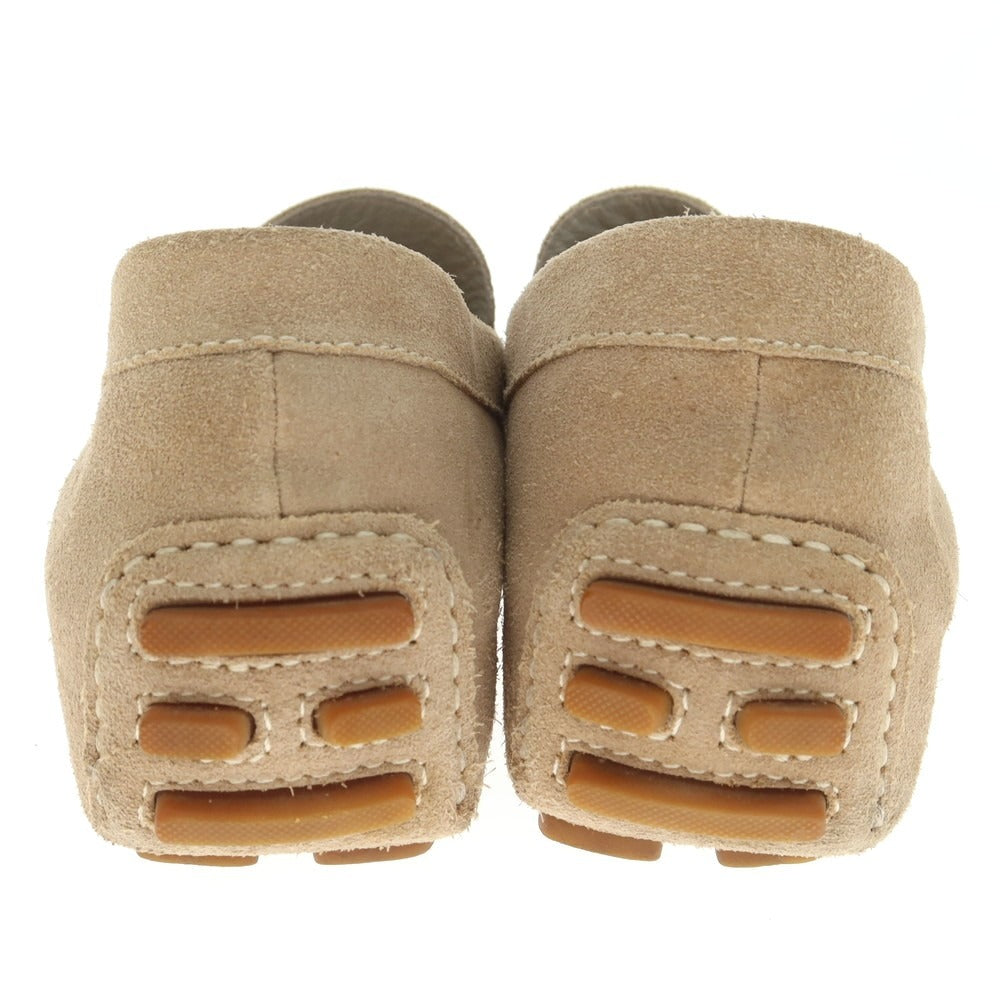 【中古】ラルディーニ LARDINI スエード ドライビングシューズ ベージュ【 8 】【 状態ランクC 】【 メンズ 】 [APD]
