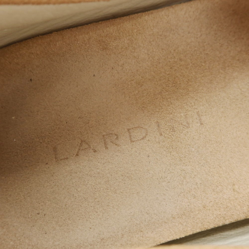 【中古】ラルディーニ LARDINI スエード ドライビングシューズ ベージュ【 8 】【 状態ランクC 】【 メンズ 】 [APD]