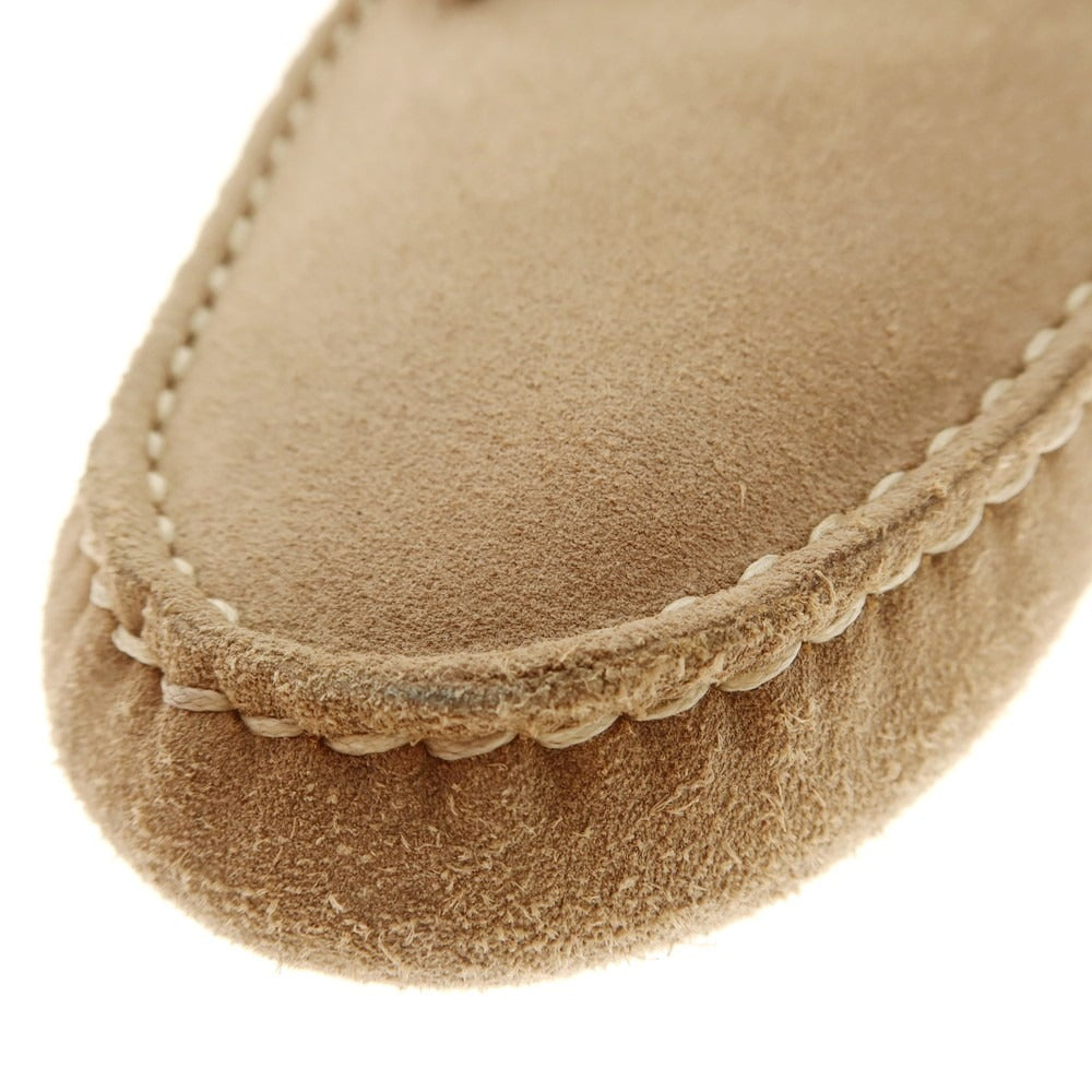 【中古】ラルディーニ LARDINI スエード ドライビングシューズ ベージュ【 8 】【 状態ランクC 】【 メンズ 】 [APD]
