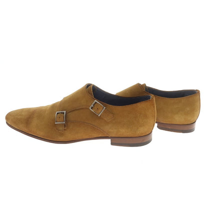 [Used] ZAMPIERE Suede Double Monk Dress Shoes Yellow Ocher [8] [Condition Rank C] [Men&