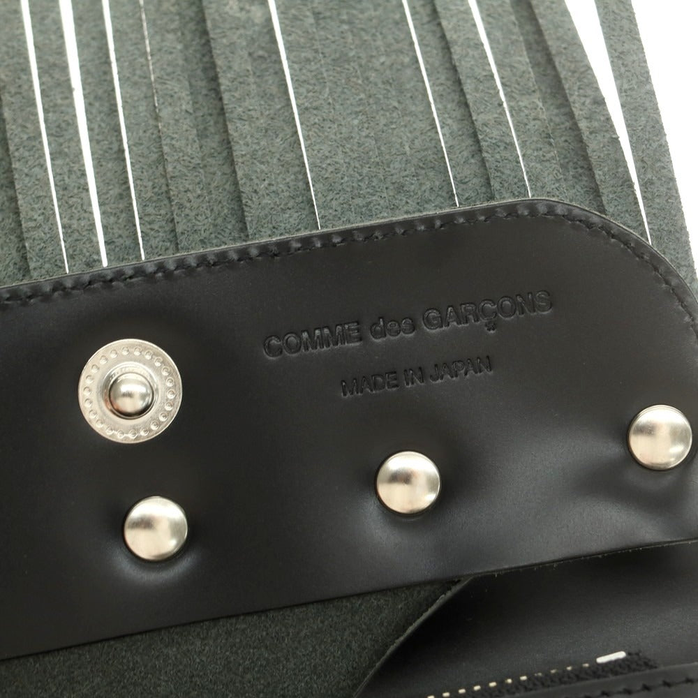 【中古】コムデギャルソン COMME des GARCONS 二つ折り財布 ブラック【 状態ランクA 】【 ユニセックス 】[EPD]