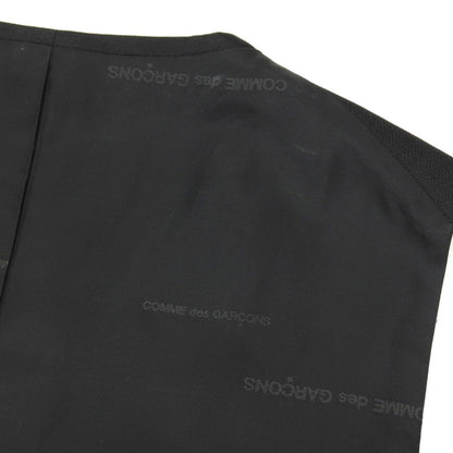【中古】コムデギャルソン オムドゥ COMME des GARCONS HOMME DEUX 2024年春夏 ウールポリエステル ヘリンボーン ドレス系ジレ ベスト ブラック【サイズM】【 状態ランクA 】【 メンズ 】