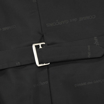 【中古】コムデギャルソン オムドゥ COMME des GARCONS HOMME DEUX 2024年春夏 ウールポリエステル ヘリンボーン ドレス系ジレ ベスト ブラック【サイズM】【 状態ランクA 】【 メンズ 】