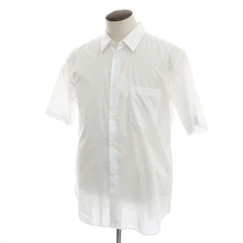 【中古】コムデギャルソン オムドゥ COMME des GARCONS HOMME DEUX 2024年春夏 コットン レギュラーカラー 半袖シャツ ホワイト【 XL 】【 状態ランクA 】【 メンズ 】