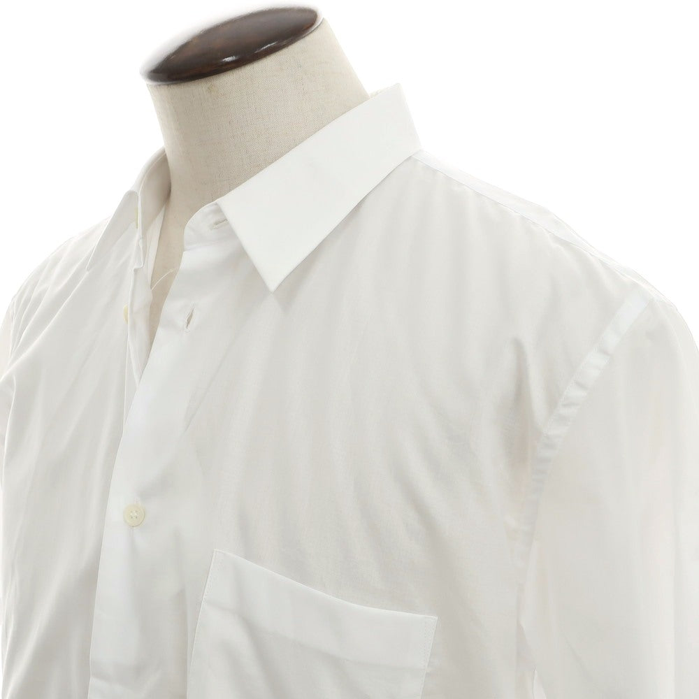 【中古】コムデギャルソン オムドゥ COMME des GARCONS HOMME DEUX 2024年春夏 コットン レギュラーカラー 半袖シャツ ホワイト【 XL 】【 状態ランクA 】【 メンズ 】