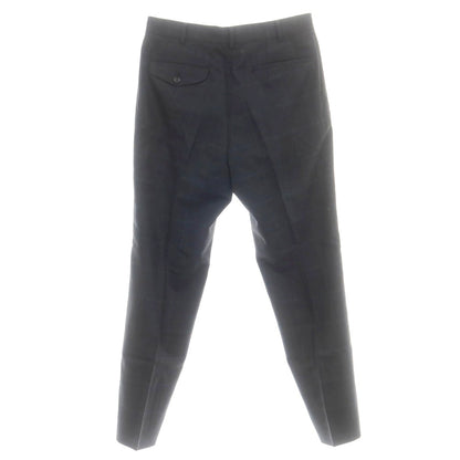 【中古】コムデギャルソン オムドゥ COMME des GARCONS HOMME DEUX ウール チェック ドレススラックスパンツ ダークグレー【 M 】【 状態ランクA 】【 メンズ 】