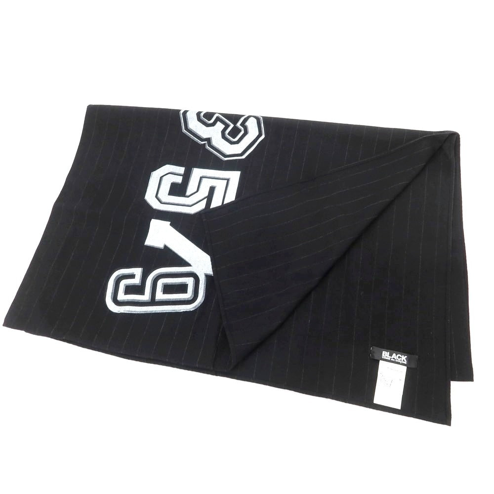 【中古】ブラックコムデギャルソン BLACK COMME des GARCONS ウール ストール ブラック【 状態ランクA 】【 ユニセックス 】[CPD]