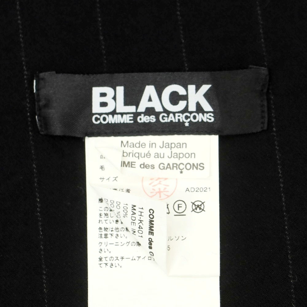 【中古】ブラックコムデギャルソン BLACK COMME des GARCONS ウール ストール ブラック【 状態ランクA 】【 ユニセックス 】[CPD]