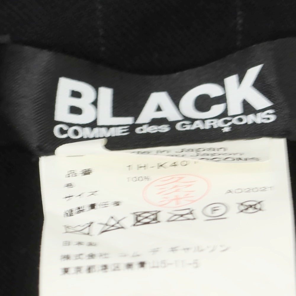 【中古】ブラックコムデギャルソン BLACK COMME des GARCONS ウール ストール ブラック【 状態ランクA 】【 ユニセックス 】[CPD]