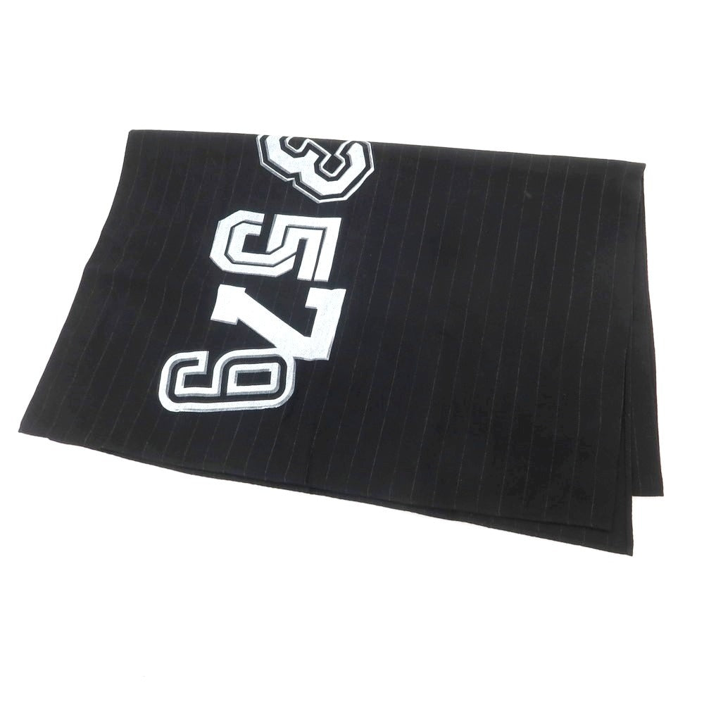 【中古】ブラックコムデギャルソン BLACK COMME des GARCONS ウール ストール ブラック【 状態ランクA 】【 ユニセックス 】 [DPD]