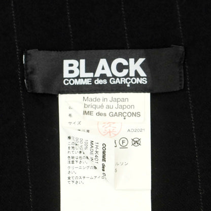 【中古】ブラックコムデギャルソン BLACK COMME des GARCONS ウール ストール ブラック【 状態ランクA 】【 ユニセックス 】