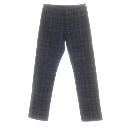 【中古】コムデギャルソン オムドゥ COMME des GARCONS HOMME DEUX 2015年春夏 ウール チェック カジュアルスラックスパンツ ダークグレイッシュグリーンxブルー系【 XS 】【 状態ランクB 】【 メンズ 】