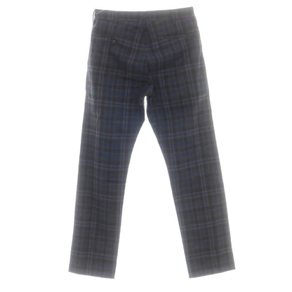 【中古】コムデギャルソン オムドゥ COMME des GARCONS HOMME DEUX 2015年春夏 ウール チェック カジュアルスラックスパンツ ダークグレイッシュグリーンxブルー系【 XS 】【 状態ランクB 】【 メンズ 】