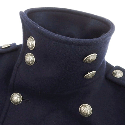 【中古】ボッテガ マルティネーゼ BOTTEGA MARTINESE ウールポリエステル ダブルブレストコート ネイビー【 48 】【 状態ランクB 】【 メンズ 】