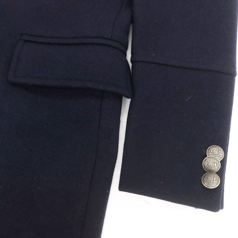 【中古】ボッテガ マルティネーゼ BOTTEGA MARTINESE ウールポリエステル ダブルブレストコート ネイビー【 48 】【 状態ランクB 】【 メンズ 】