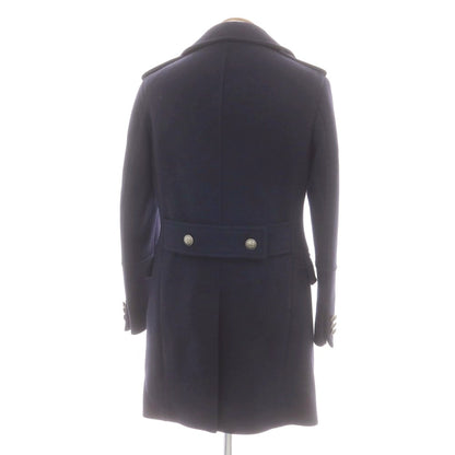 【中古】ボッテガ マルティネーゼ BOTTEGA MARTINESE ウールポリエステル ダブルブレストコート ネイビー【 48 】【 状態ランクB 】【 メンズ 】