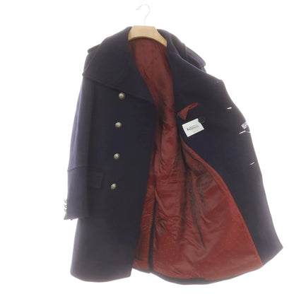 【中古】ボッテガ マルティネーゼ BOTTEGA MARTINESE ウールポリエステル ダブルブレストコート ネイビー【 48 】【 状態ランクB 】【 メンズ 】