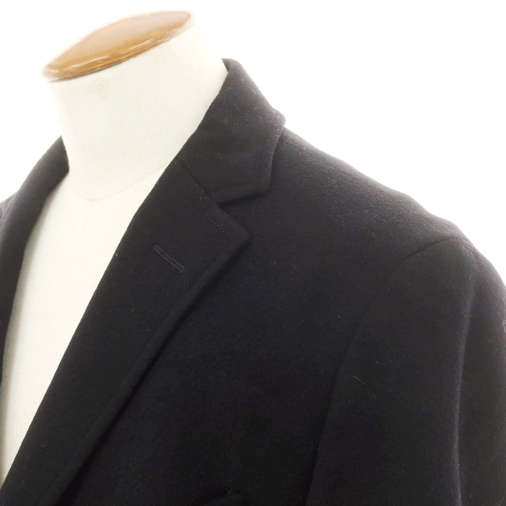 【中古】ジーゼニア Z Zegna ウール チェスターフィールドコート ブラック【 48 】【 状態ランクC 】【 メンズ 】
