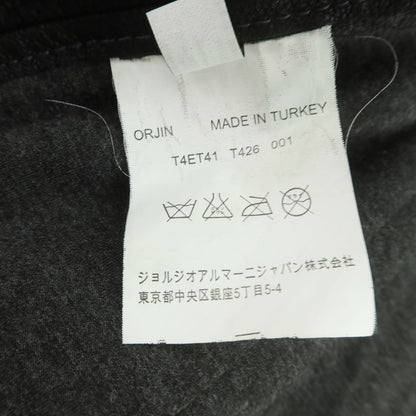 【中古】アルマーニ コレッツォーニ ARMANI COLLEZIONI ゴートレザー ライダースジャケット ブラック【 表記なし（M位） 】【 状態ランクB 】【 メンズ 】