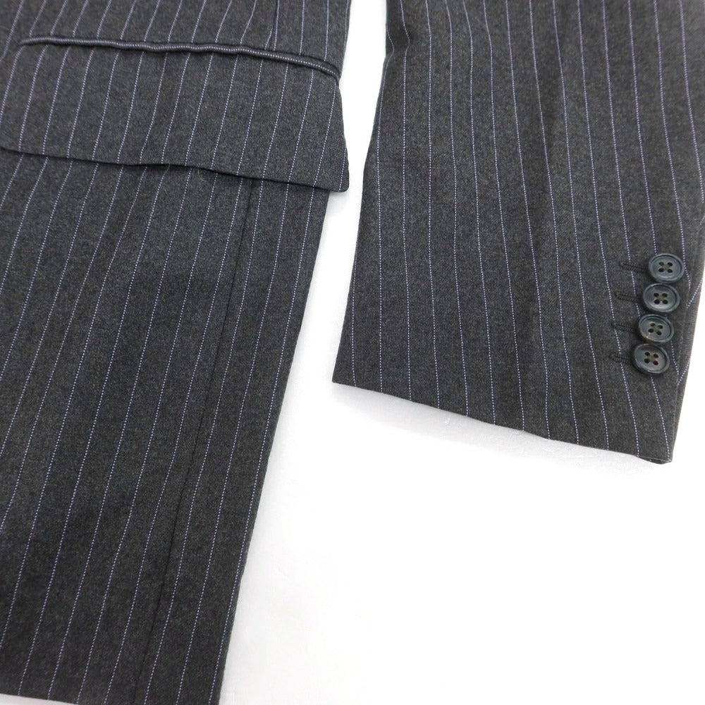 【中古】ベルベスト Belvest ウール ストライプ テーラードジャケット グレーxラベンダー【サイズ50】【 状態ランクD 】【 メンズ 】 [CPD]