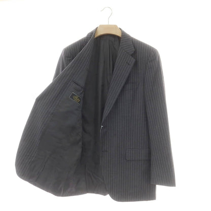 【中古】ベルベスト Belvest ウール ストライプ テーラードジャケット グレーxラベンダー【 50 】【 状態ランクD 】【 メンズ 】