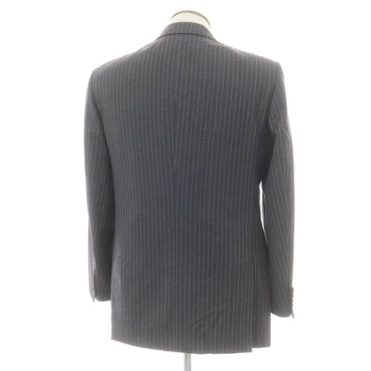 【中古】ベルベスト Belvest ウール ストライプ テーラードジャケット グレーxラベンダー【 50 】【 状態ランクD 】【 メンズ 】