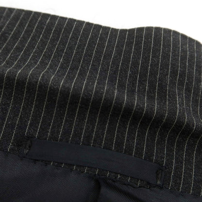 【中古】ベルベスト Belvest ウール ストライプ テーラードジャケット チャコールグレーxホワイト【 50 】【 状態ランクD 】【 メンズ 】