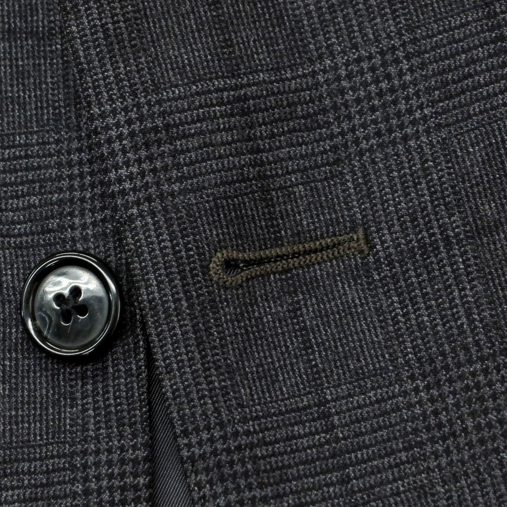 【中古】コルネリアーニ CORNELIANI ウール グレンチェック 2つボタンスーツ チャコール【 50 】【 状態ランクB 】【 メンズ 】