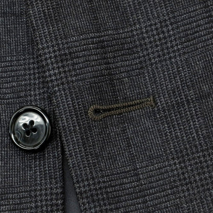 【中古】コルネリアーニ CORNELIANI ウール グレンチェック 2つボタンスーツ チャコール【 50 】【 状態ランクB 】【 メンズ 】