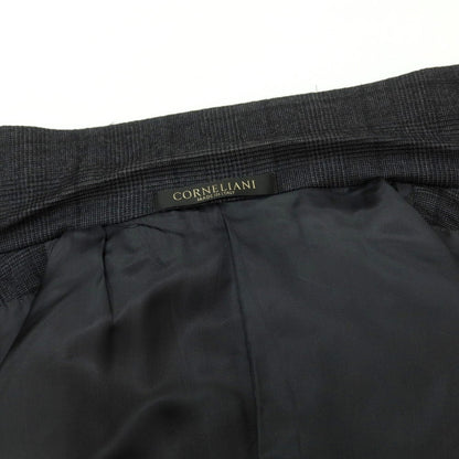 【中古】コルネリアーニ CORNELIANI ウール グレンチェック 2つボタンスーツ チャコール【 50 】【 状態ランクB 】【 メンズ 】