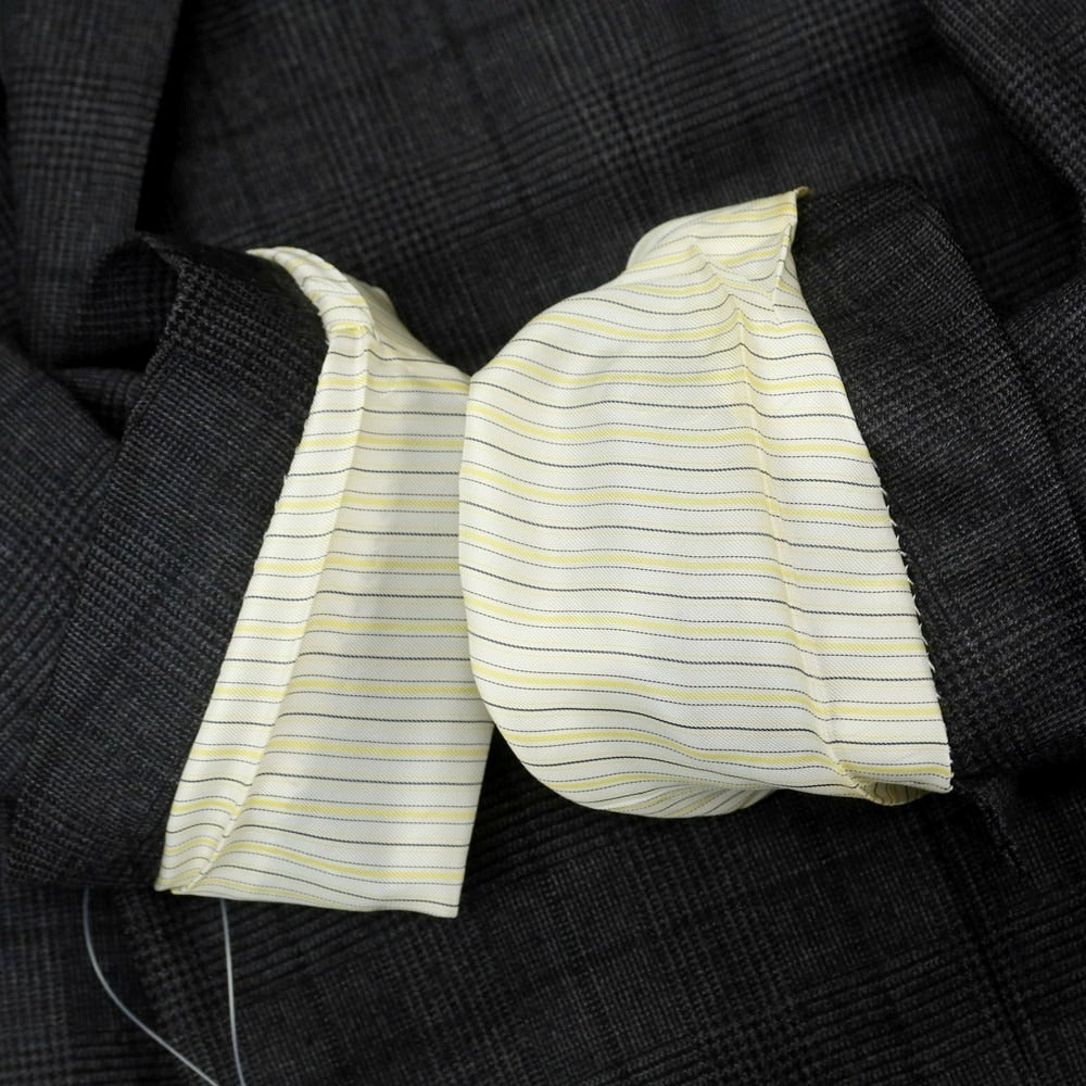 【中古】コルネリアーニ CORNELIANI ウール グレンチェック 2つボタンスーツ チャコール【 50 】【 状態ランクB 】【 メンズ 】