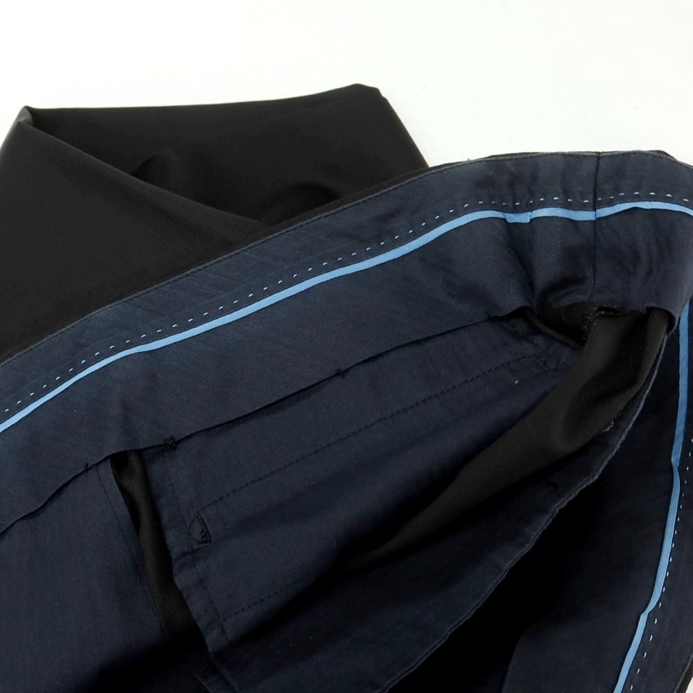 【中古】ランバンオンブルー LANVIN en Bleu ウール スリーピース 2つボタンスーツ ブラック【 48 】【 状態ランクB 】【 メンズ 】