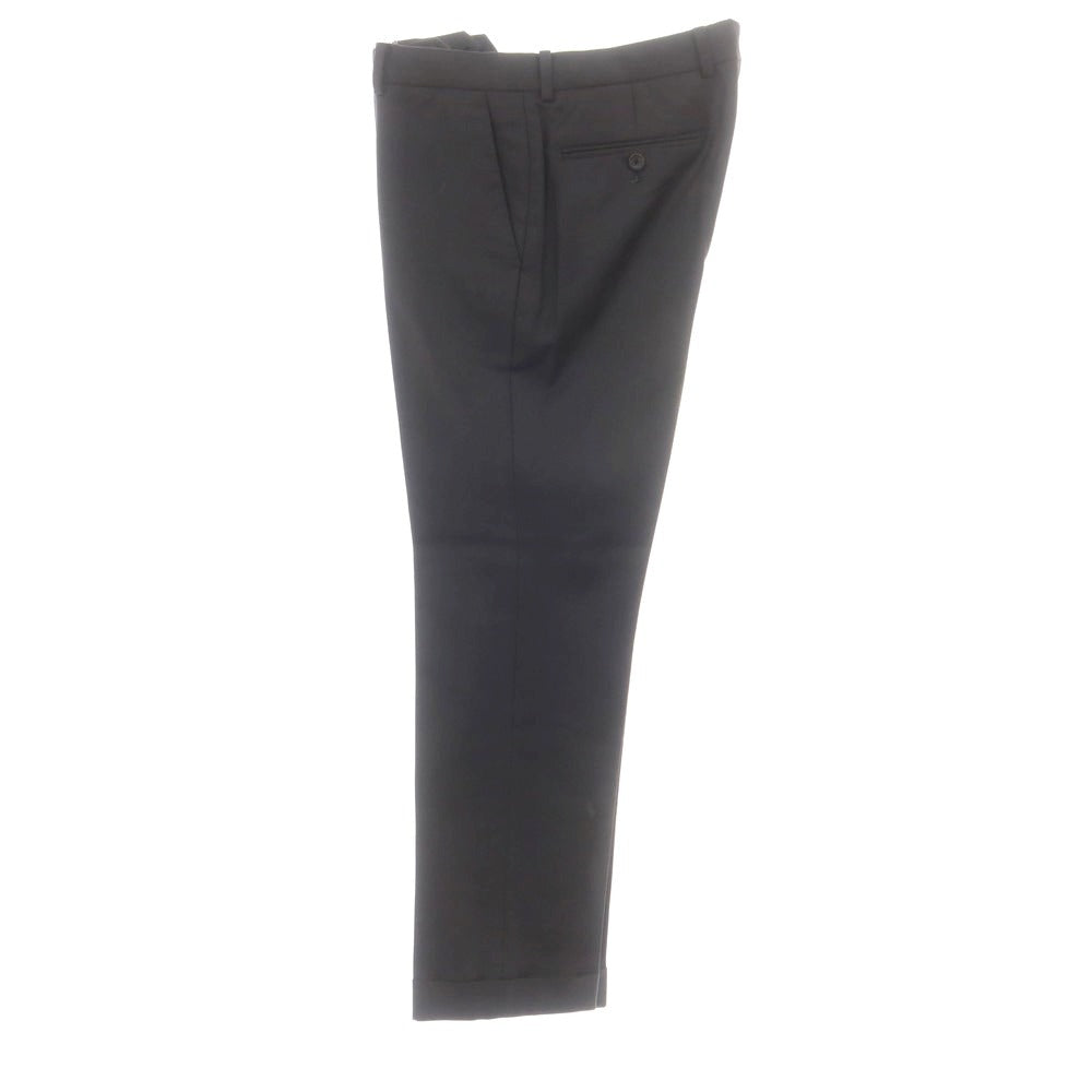 【中古】ランバンオンブルー LANVIN en Bleu ウール スリーピース 2つボタンスーツ ブラック【 48 】【 状態ランクB 】【 メンズ 】