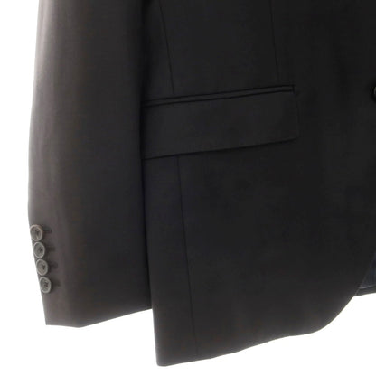 【中古】ランバンオンブルー LANVIN en Bleu ウール スリーピース 2つボタンスーツ ブラック【 48 】【 状態ランクB 】【 メンズ 】