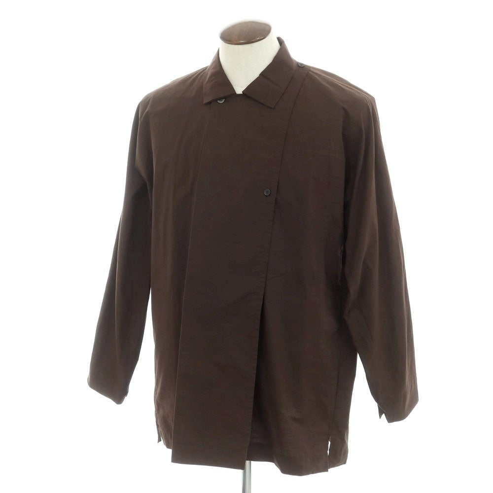 [Used] Homme Plisse Issey Miyake 2025 Spring/Summer Cotton Casual Shirt Dark Brown [No Size (L)] [Condition Rank A] [Men&