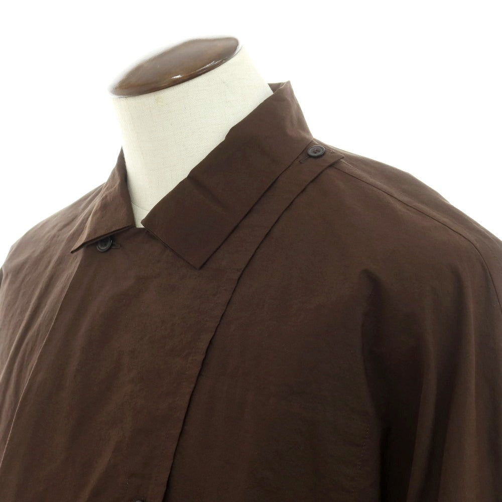 [Used] Homme Plisse Issey Miyake 2025 Spring/Summer Cotton Casual Shirt Dark Brown [No Size (L)] [Condition Rank A] [Men&