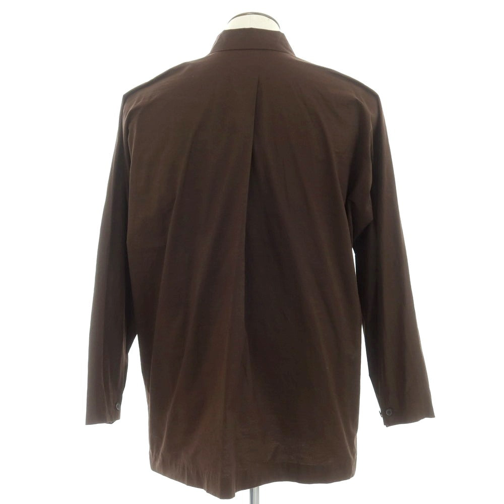 [Used] Homme Plisse Issey Miyake 2025 Spring/Summer Cotton Casual Shirt Dark Brown [No Size (L)] [Condition Rank A] [Men&