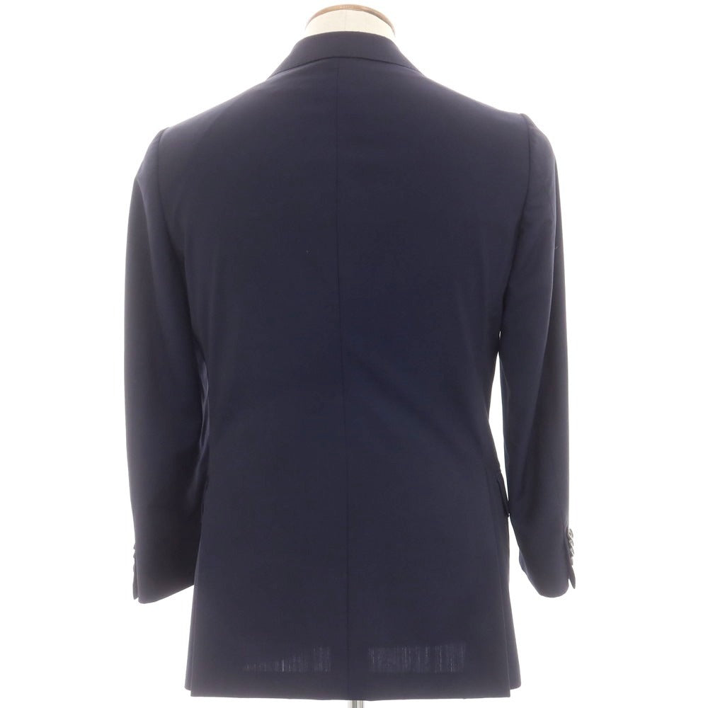【中古】イセタンメンズ ISETAN MENS ウール 3つボタンスーツ ネイビー【サイズ46】【 状態ランクB 】【 メンズ 】[EPD]